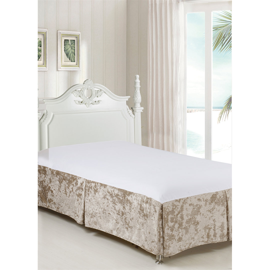 Velveteen Tail 14" Bed Skirt Violet Linen