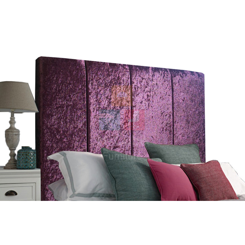 Alton Upholstered Headboard, Purple, Double (4'6)