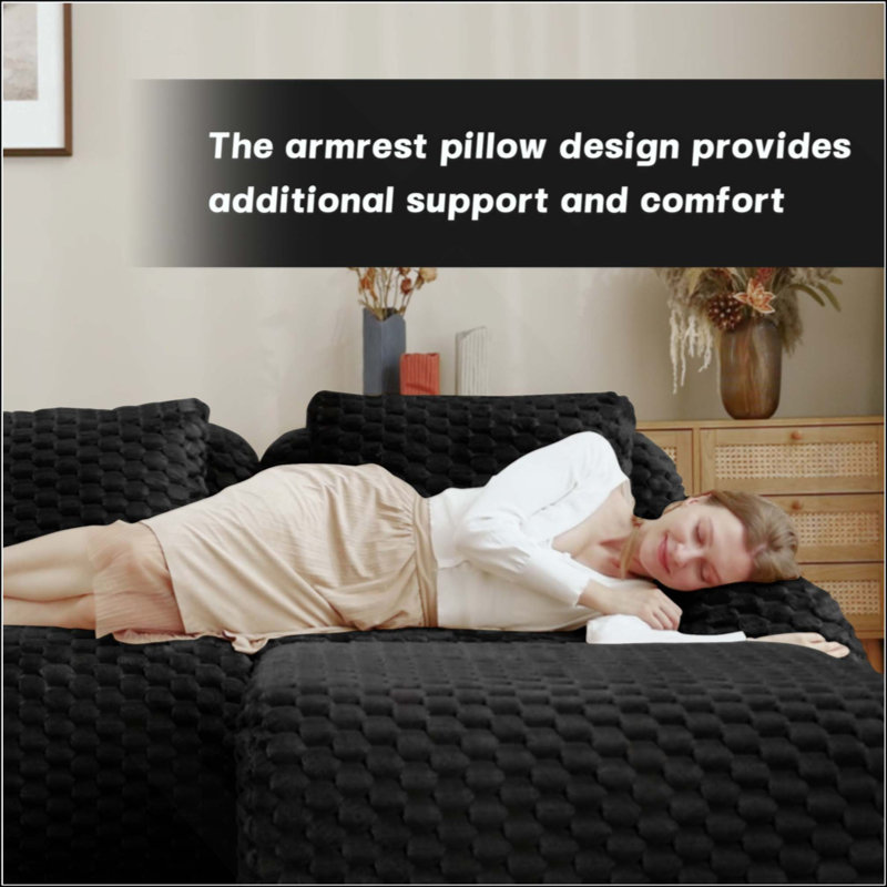 Modern L-Shaped Modular Sectional Sofa For Living Room,Flannelette Fabric,Oversized 4-Seater Couch,Deep Seat,Boneless Sofa,Movable Ottoman,Buckle Connection,Anti-Slip Design,No Assembly