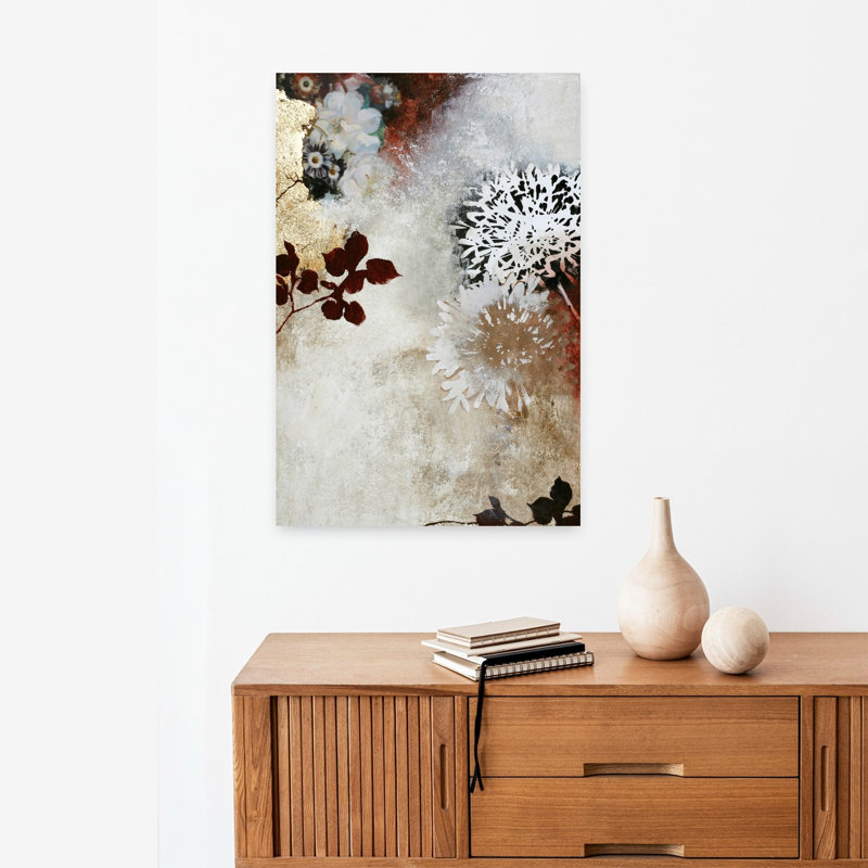 Nature morte 4, art floral contemporain, H 24 po x l 16 po