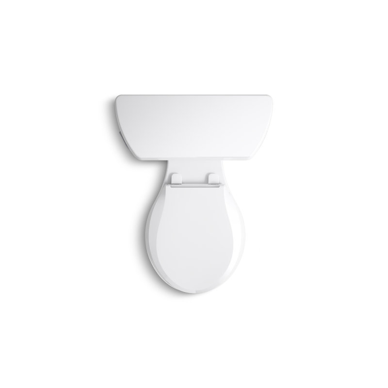 Highline Classic Comfort Height Two-Piece Round-Front 1.28 GPF Chair Height Toilet, White, Left