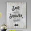« save water », art textuel sur toile tendue-29146367