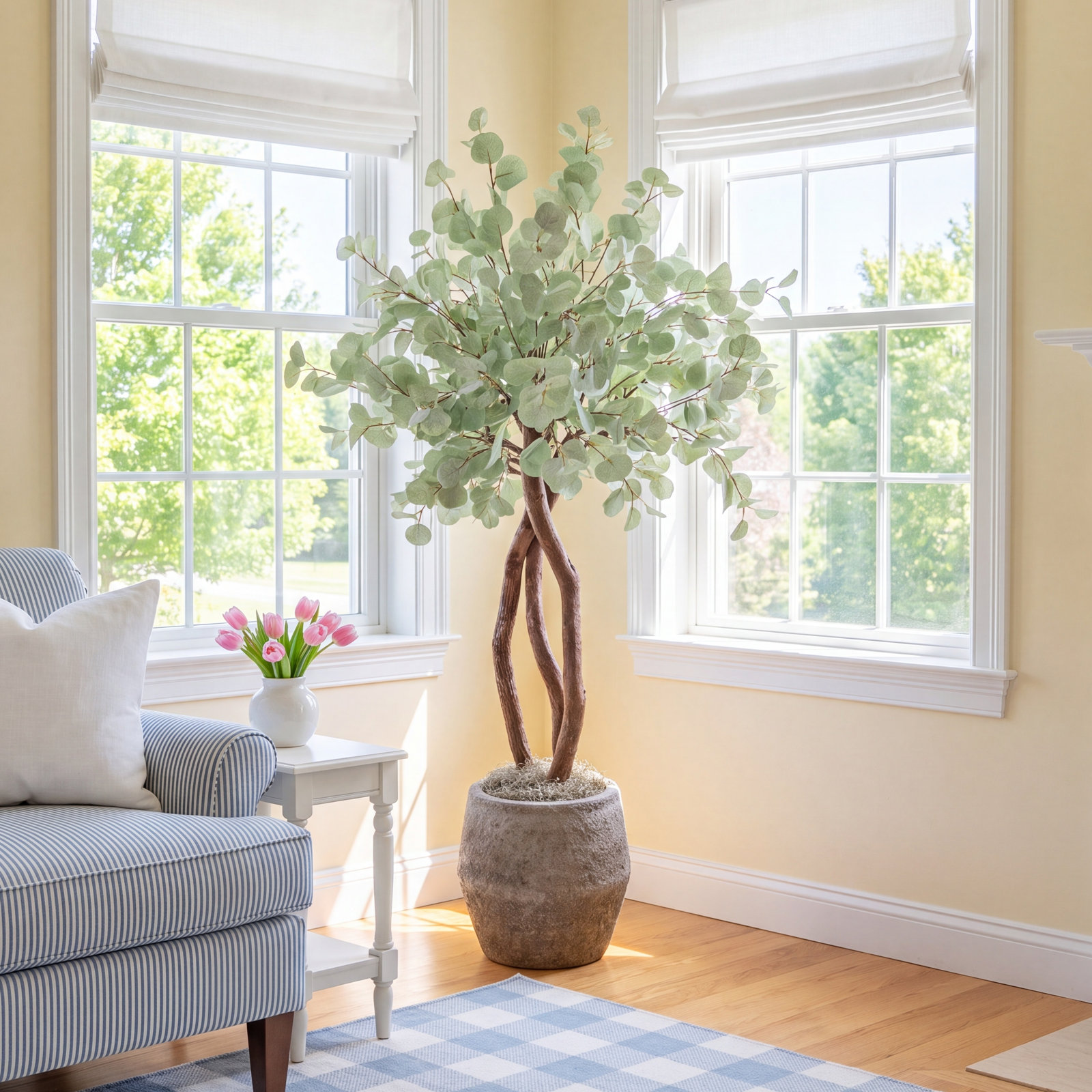 Santiago 65" Eucalyptus Tree in Pot