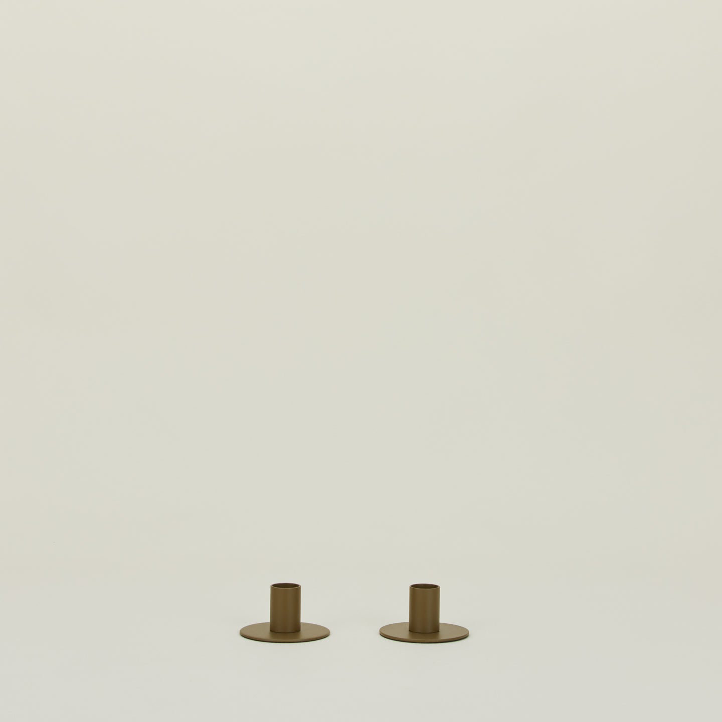 Essential 1.5'' H Stainless Steel Tabletop Candlestick, Olive
