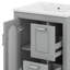 Meuble-lavabo avec tablette réglable et 2 tiroirs-1825136209