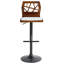 Swivel Upholstered Adjustable Height Counter Stool-186223943-186223939