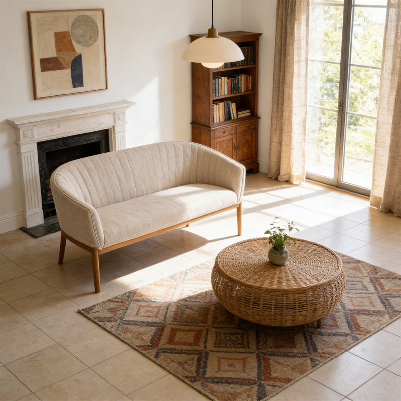 Loveseat, Beige