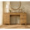 Meuble-lavabo 58 po en bois avec 4 tiroirs de rangement profonds, coiffeuse à maquillage moderne avec station de charge pour la chambre à coucher