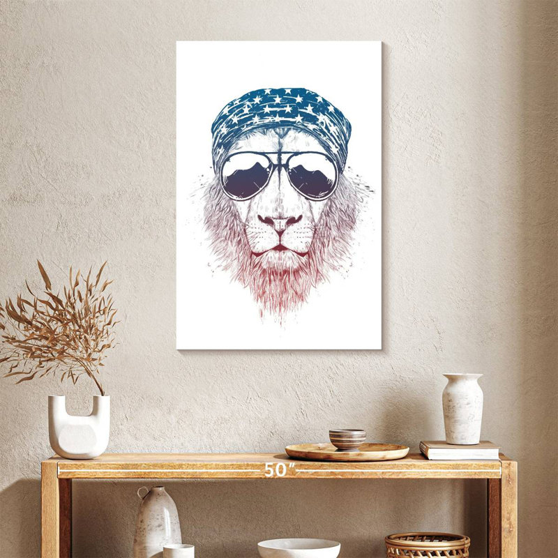 Brampt Wild Lion, 36" H x 24" W