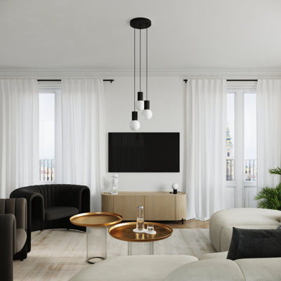 Bernis 3 - Light Brushed Nickel Pendant
