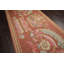 Tapis oriental rose en laine tissé à plat à la main 6 pi x 12 pi Oriental