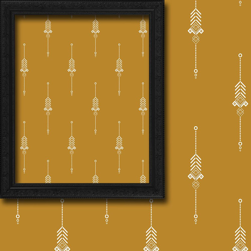 Burley Semi Sheer Curtain Pair, Mustard Yellow, 140cm Width x 275cm Drop