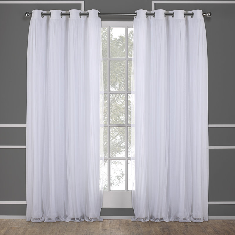 Nunley Room Darkening Curtain Pair, 52" W x 120" L, Winter
