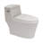 Ceramic One Piece Toilet,Flush With Soft Comfort Clsoing Seat