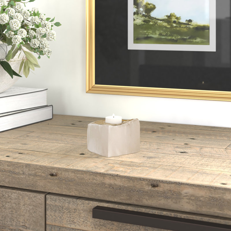 2'' H Selenite Tabletop Votive Holder