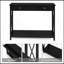 Console avec tiroir et tablettes de rangement, canapé de vestibule de vestibule pour le salon, couloir, noir-1048013642