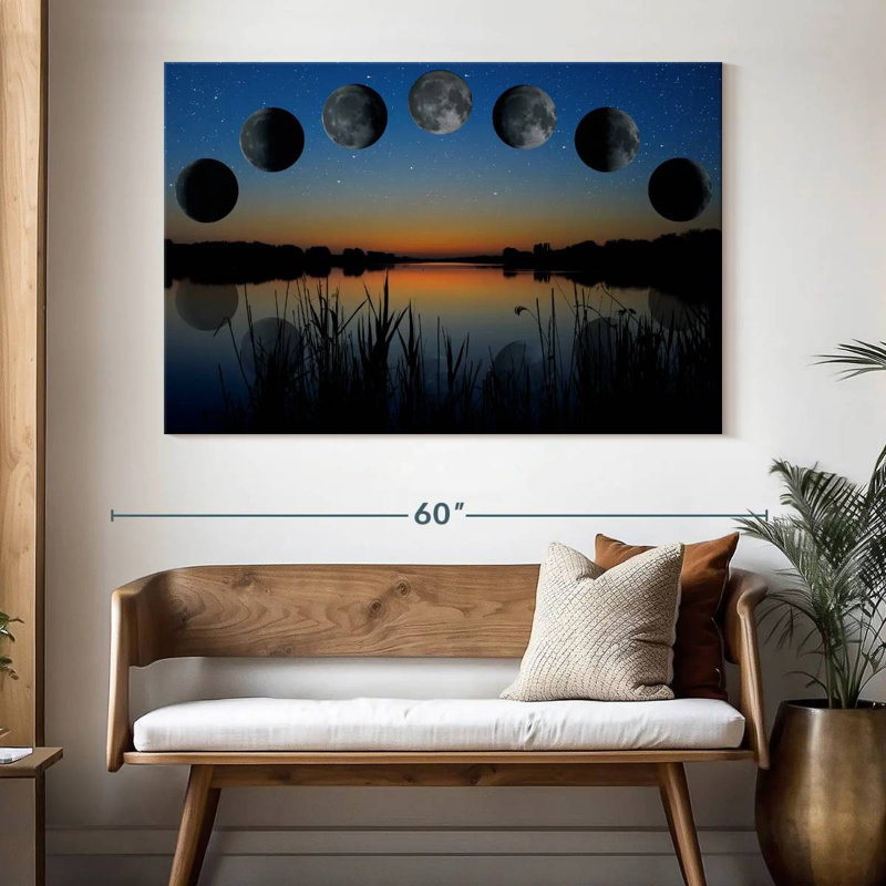 Oberle Lunar Phase Sequence, 34" H x 51" W