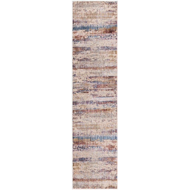 Ainars Abstract Indoor Rug, Runner 2' x 8'