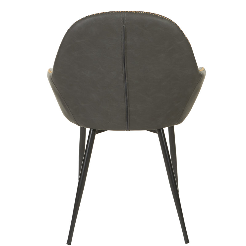 Chaise rembourrée Sabra Piper, Tissu fumé