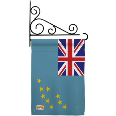 Double Sided 18.5'' H x 13'' W Polyester Flag Set