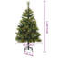 Artificial Hinged Christmas Tree with Cones-334923951-334923950