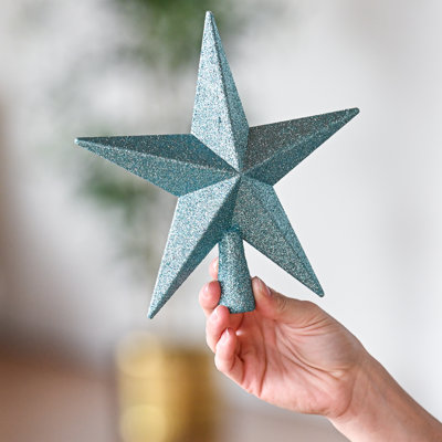 Décoration pour sommet de sapin étoile brillante
