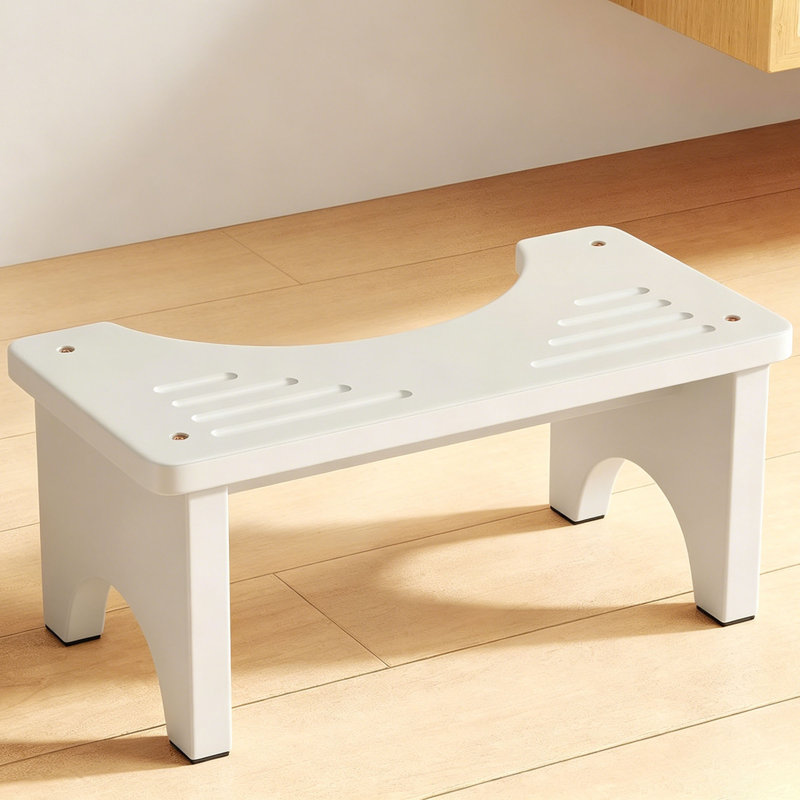 Tabouret de toilette en bambou pour adultes
