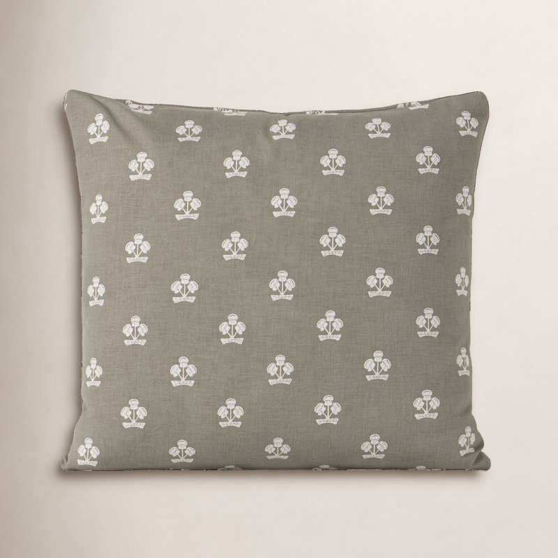 Hamachi Pillow Cover & Insert, Feather, Square 20", Sage Green Floral