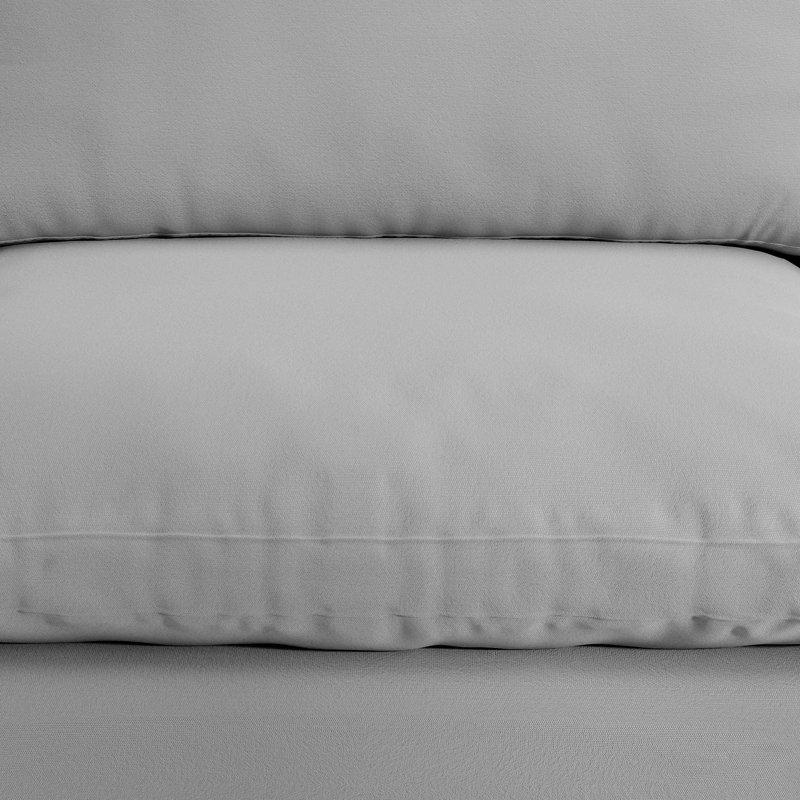 Canapé modulaire rembourré 5 pièces Jossa, Mélange de lin gris