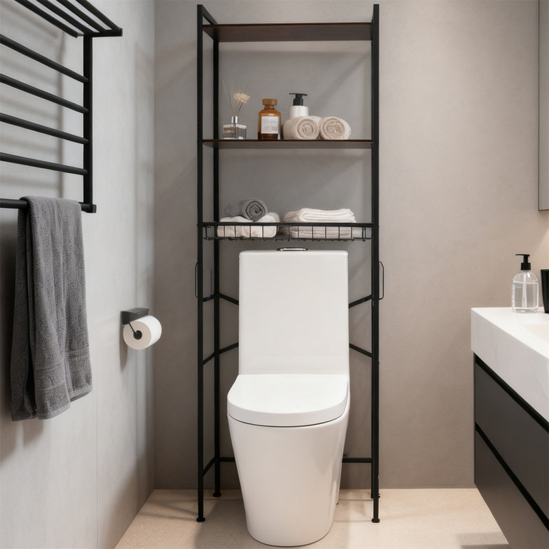 Support de rangement à 3 niveaux pour la toilette