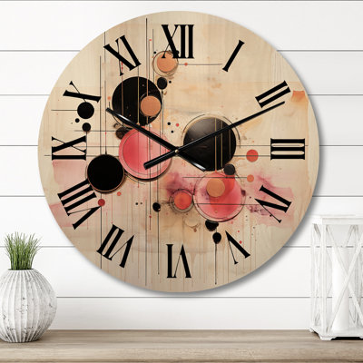 Horloge murale surdimensionnée synchronisée Elegant Vintage