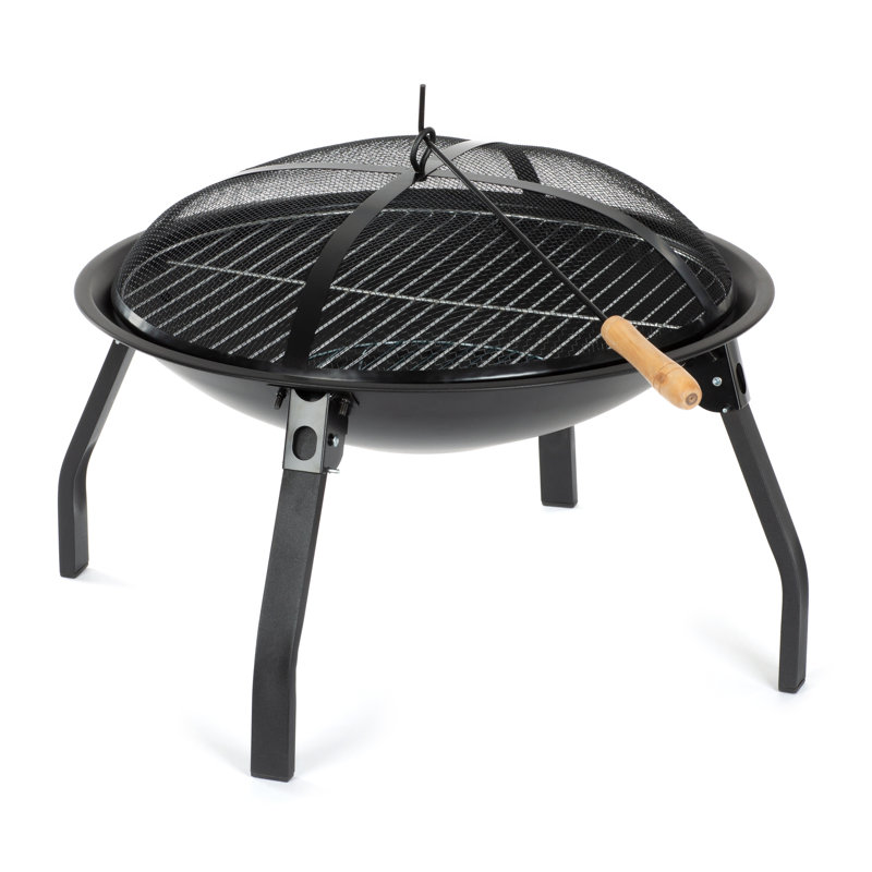 Bumber Round Cast Iron Smokeless Fire Pit