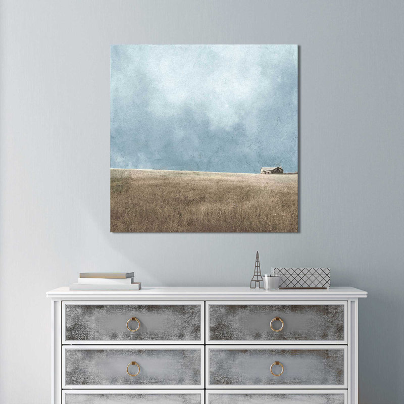 " After The Storm Blue Sky " by Ynon Mabat, 18" H x 18" W x 1" D, Wrapped Canvas