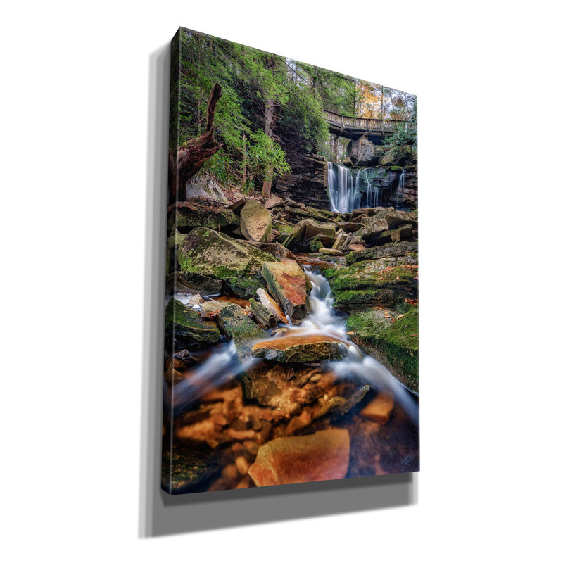 «Elakala Upper Falls» par Rick Berk, art mural sur toile, 18 x 26 po, H 18 po x l 12 po x P 0,75 po