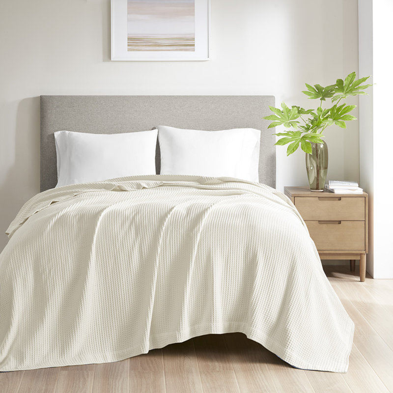 Couche estivale confortable en coton Waffle Weave