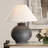 Cathern Rustic Charcoal Table Lamp