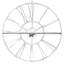 Horloge murale rétro en métal antique de 30 po de diamètre - chiffres romains, montre décorative élégante