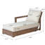 Chaise longue d'extérieur en bois d'acacia Donnie