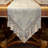 Mestan Rectangle Damask Shabbat High Pick Density Fabric Table Runner-1757975828