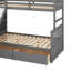 Lit superposé simple en bois massif avec tiroir 2 tiroirs Blethyn par Harriet Bee-1776975527