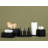 Matte Black Collection Square Tissue Box Cover