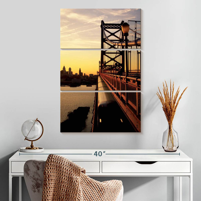 Lilie Benjamin Franklin Bridge, 32" H x 20" W