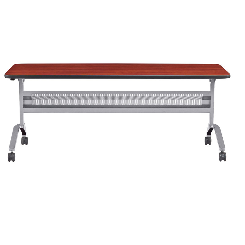 Table de formation Flip-N-Go rectangulaire, LPL, H 29 po x L 48 po x l 18 po, Noir, noir, noir, noir, Cerise Biltmore