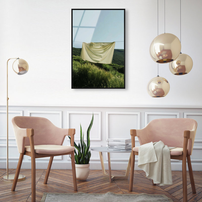 Floating Cotton I Print by Oliver Gal, 16"H x 11"W, Black Floater Frame