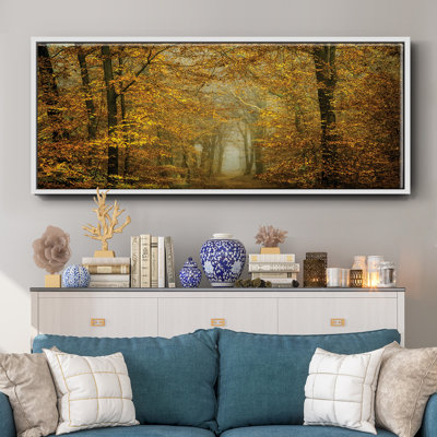 Soon Fall Leaves- Framed Canvas