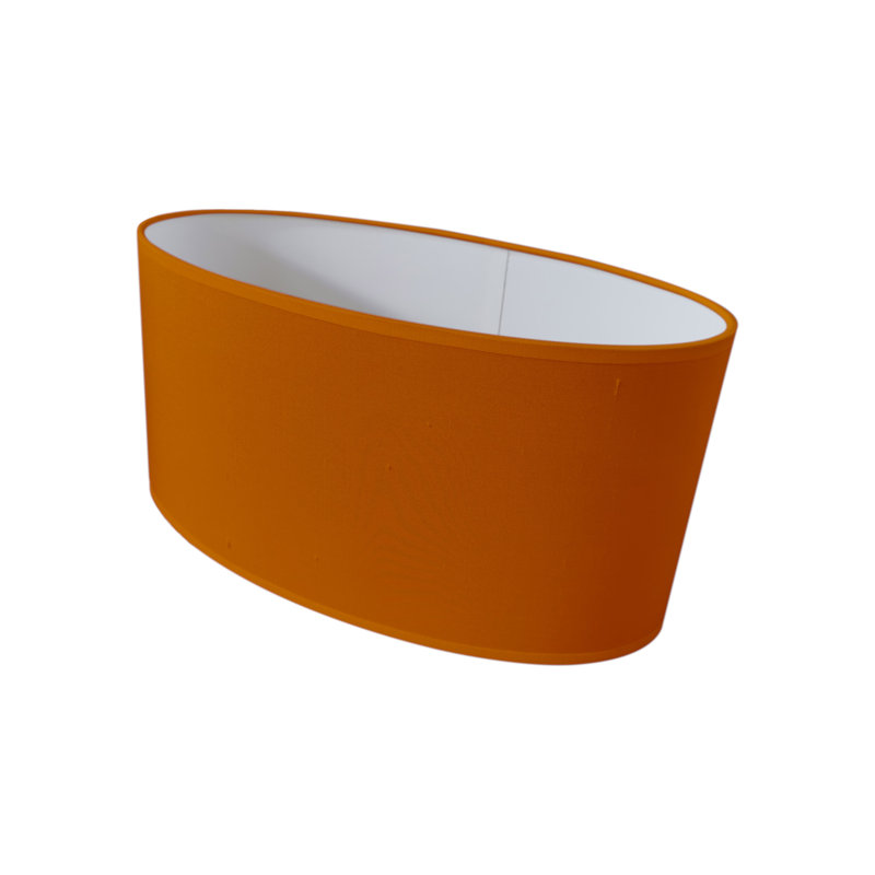 Muskegon 1 - Light White Unique/Statement Pendant, 22cm H x 40cm W x 20cm D, Tangerine