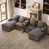 Gray Chenille