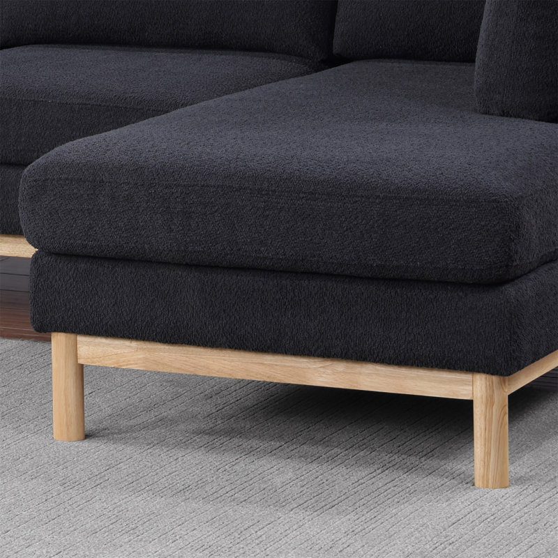 124" Wide Double Chaise U-Shape Sectional Sofa
