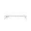 Chaise longue d'extérieur en aluminium Aynura avec inclinaison réglable, planches en résine de polyester, roues, structure blanche et planches en polyrésine grise-504550105