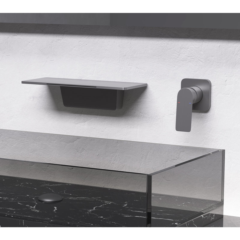 Single-handle Bathroom Faucet, Gun Ash